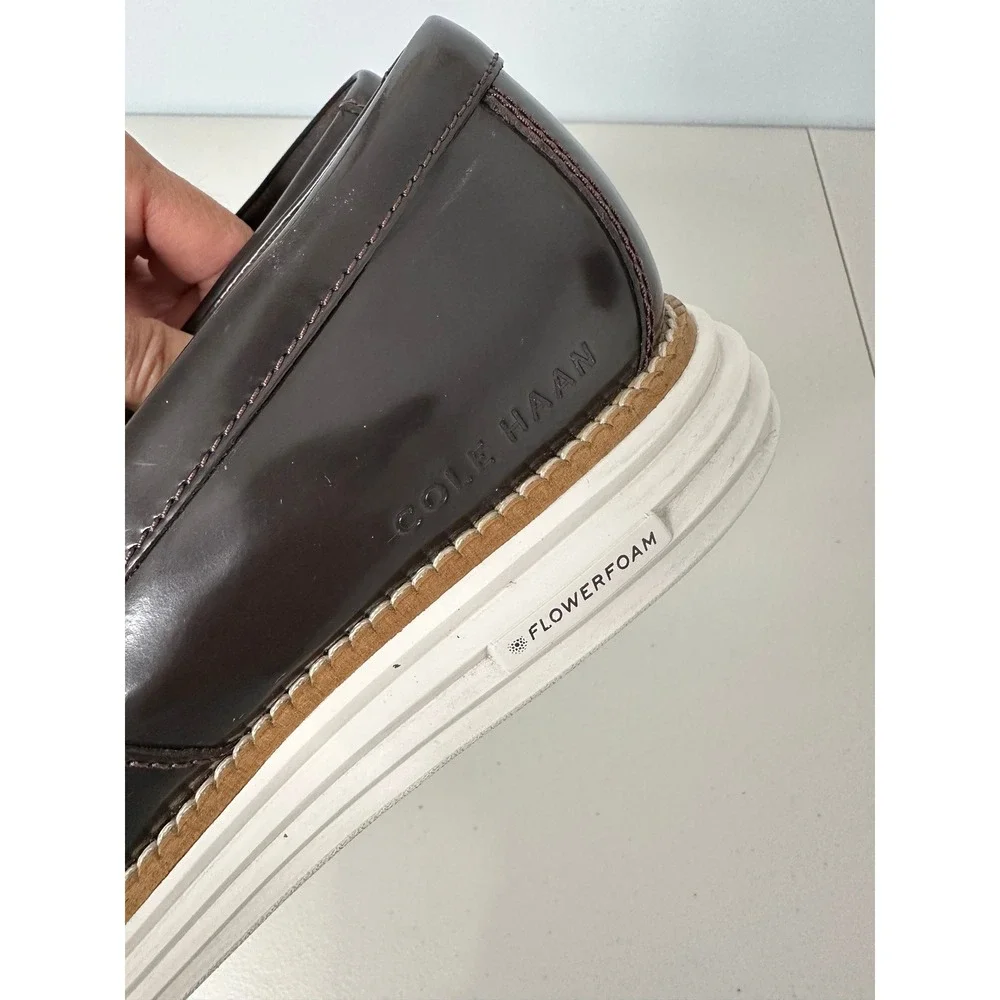 Cole Haan OriginalGrand Loafers Size 8.5M Brown Tassel Kiltie Preppy C36509